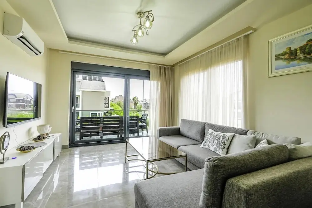 Белек: Flat w Shared Pool and Balcony 8 min to Beach