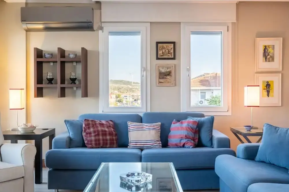 Чешме: Flat w Sea View Balcony 3 min to Cesme Marina