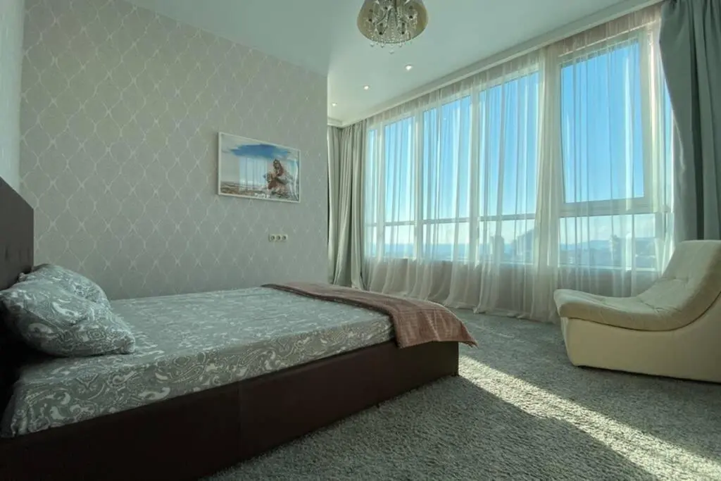 Сочи: Penthouse 24th fl: Home theatre, 2BR, SeaView balcony