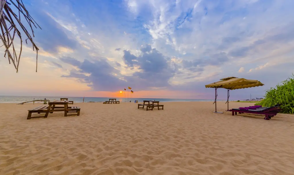 Ахунгалла: Отель Jungle Beach Camp Ahungalla