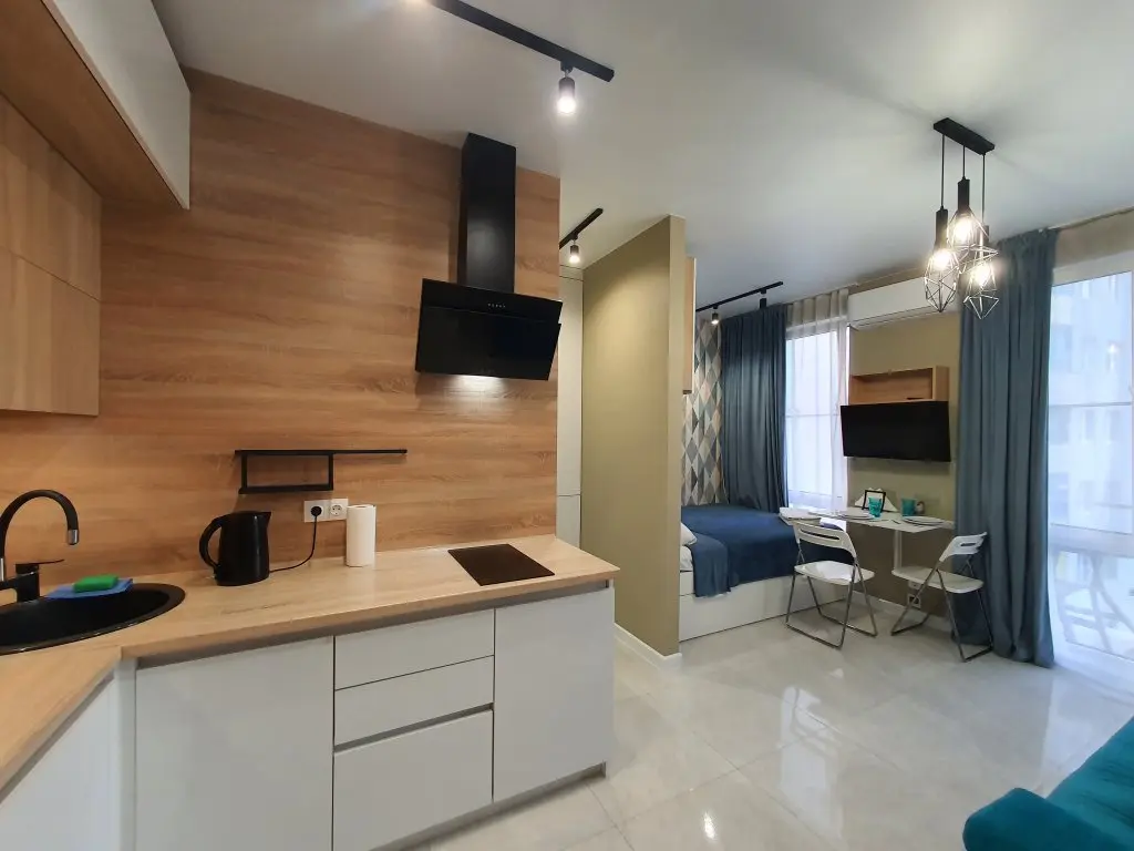 Сочи: Апартаменты Дизайнерская Студия ЖК Касабланка от HomeHotelSochi 20