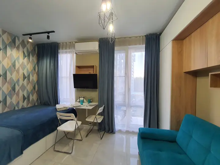 Сочи: Апартаменты Дизайнерская Студия ЖК Касабланка от HomeHotelSochi 20