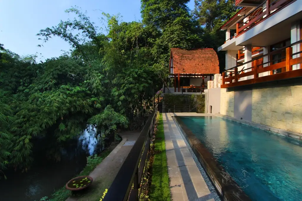 Денпасар: Вилла Little Ubud River View