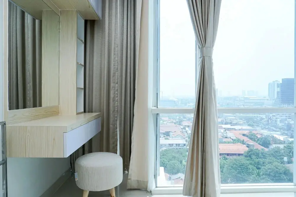 Депок: Cozy Minimalist 2BR with City View at Atlanta Apartment