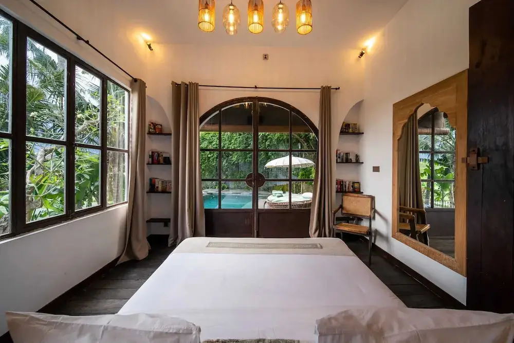 Чангу: Tropical Private Villa, 3 BR, Canggu Ricefield View