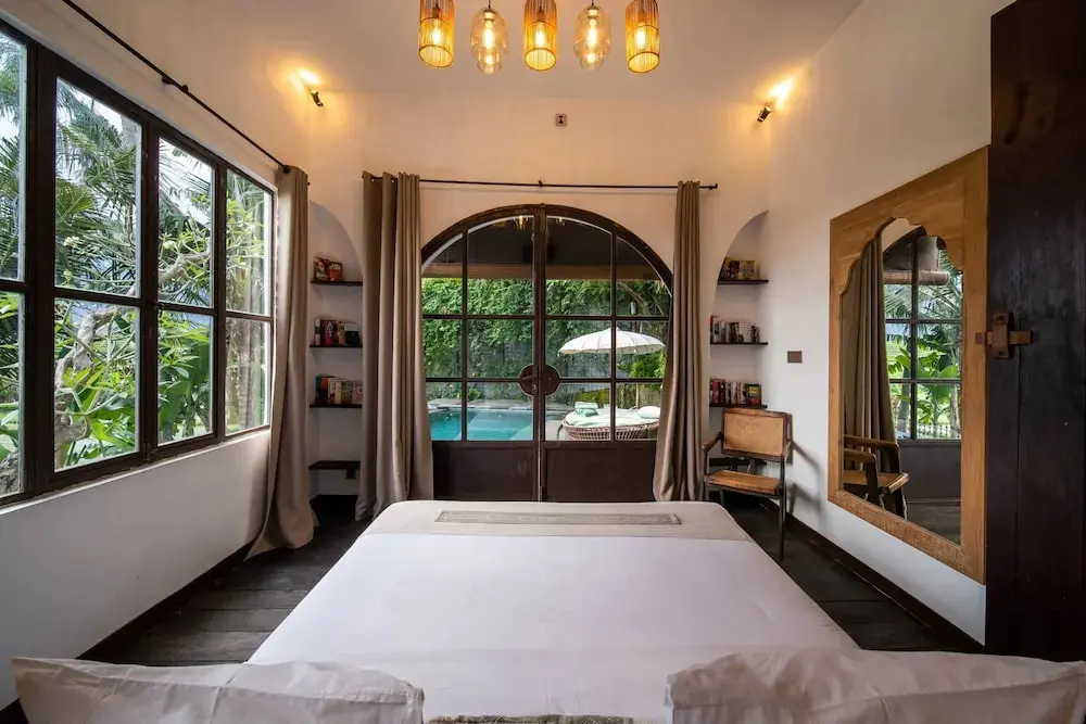 Чангу: Tropical Private Villa, 3 BR, Canggu Ricefield View