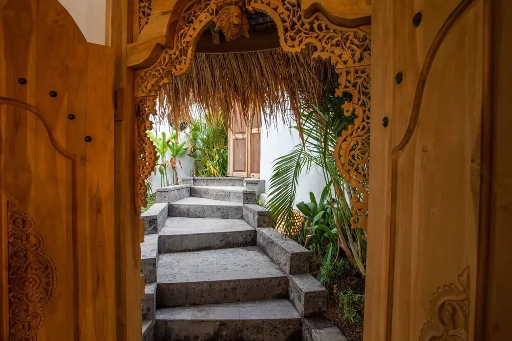 Чангу: Tropical Private Villa, 3 BR, Canggu Ricefield View