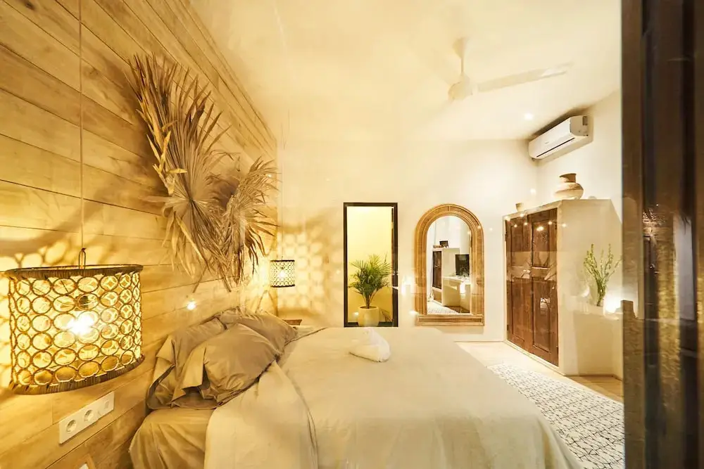 Керобокан: Fabulous 3BR Boho-chic Style, Umalas With Staff