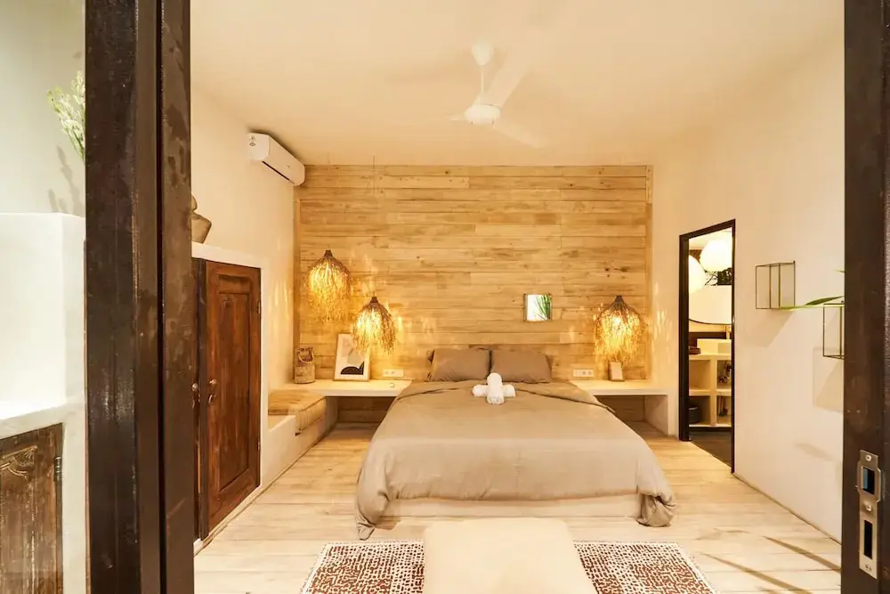 Керобокан: Fabulous 3BR Boho-chic Style, Umalas With Staff