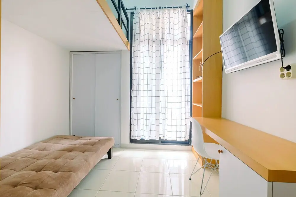 Депок: Minimalist and Comfortable Studio Dave Apartment
