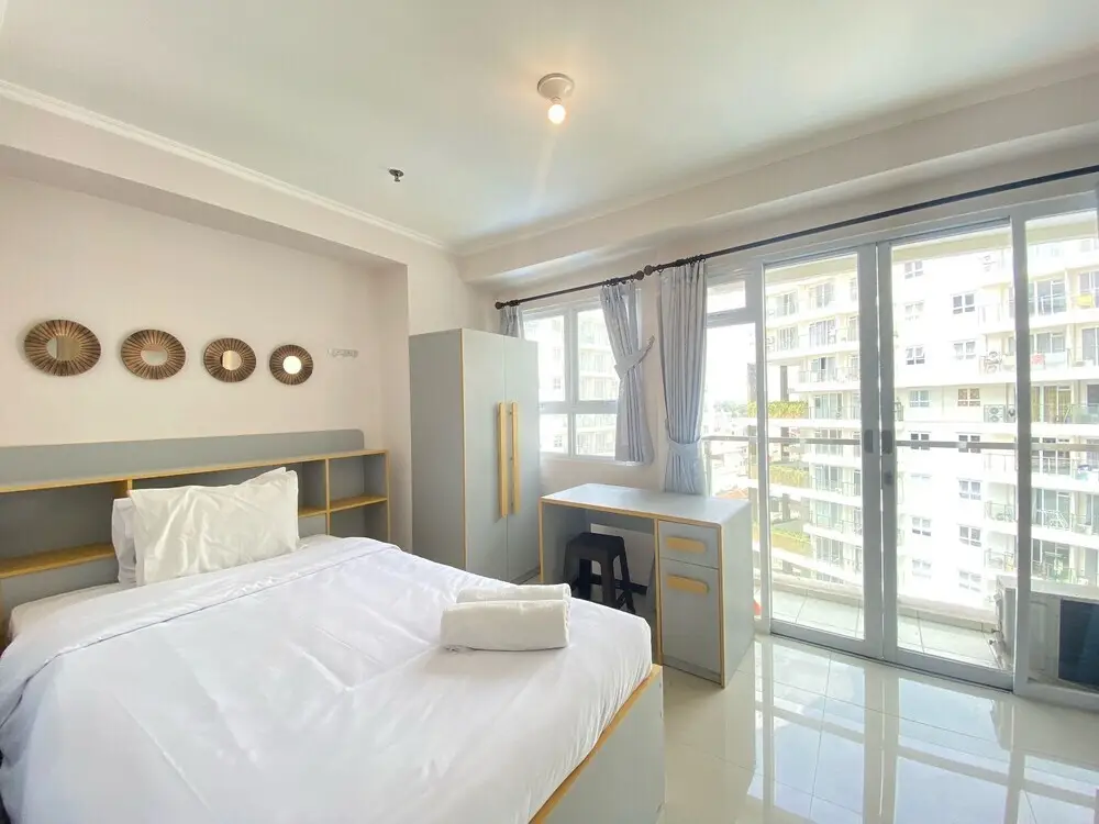 Бандунг: Cozy 1Br Hook Apartment With Pool View At Gateway Pasteur