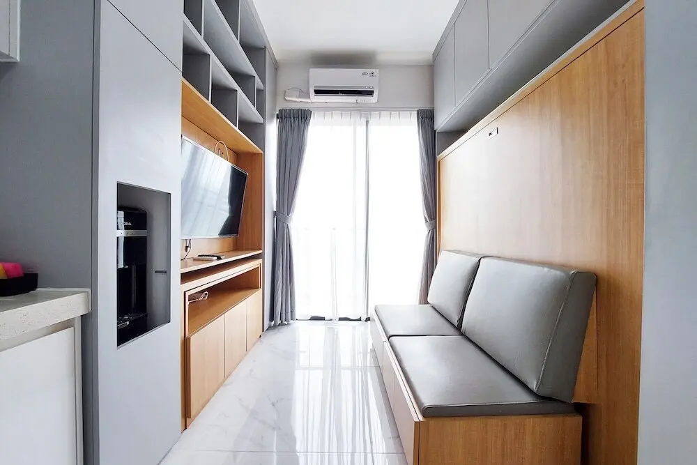 Legok: Minimalist And Cozy Studio At Sky House Bsd Apartment