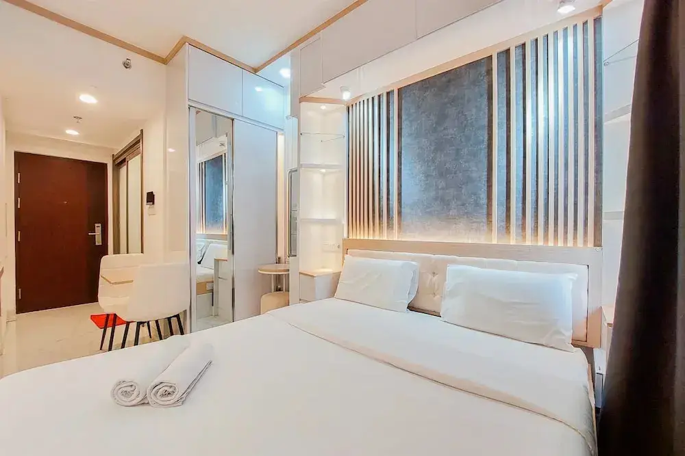 Legok: High Floor And Cozy Studio Room At Sky House Bsd Apartment