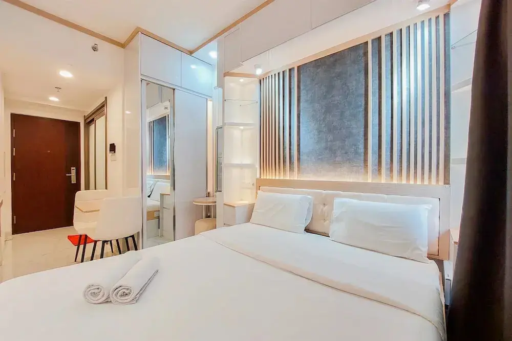 Legok: High Floor And Cozy Studio Room At Sky House Bsd Apartment