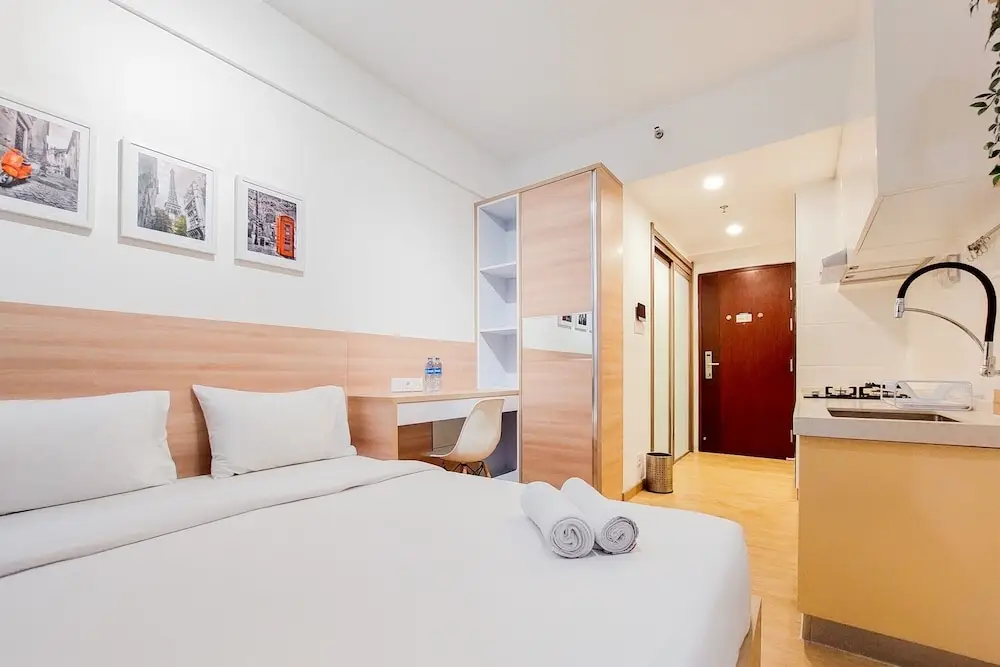 Legok: Elegant Studio At Sky House Bsd Apartment Near Aeon Mall
