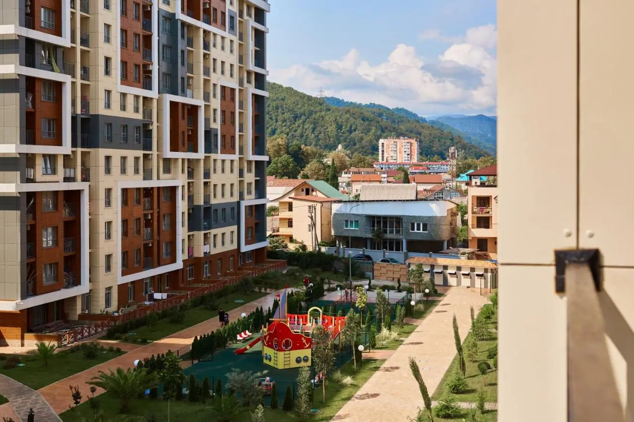 Дагомыс: Апартаменты Sea House в 70м от моря