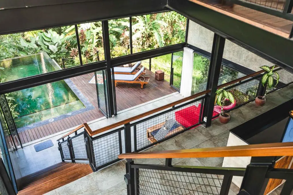 Убуд: Haigha House - 3 Bedrooms Tropical Modernism (Rice Field/Jungle View)