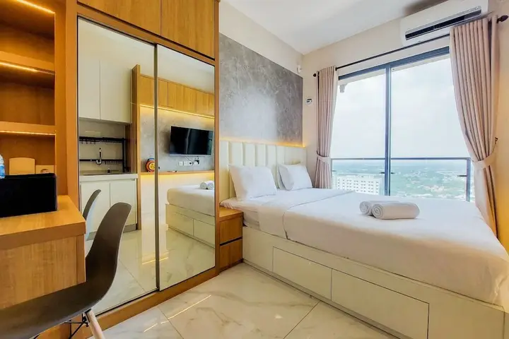 Legok: Homey And Best Choice Studio Apartment Sky House Bsd