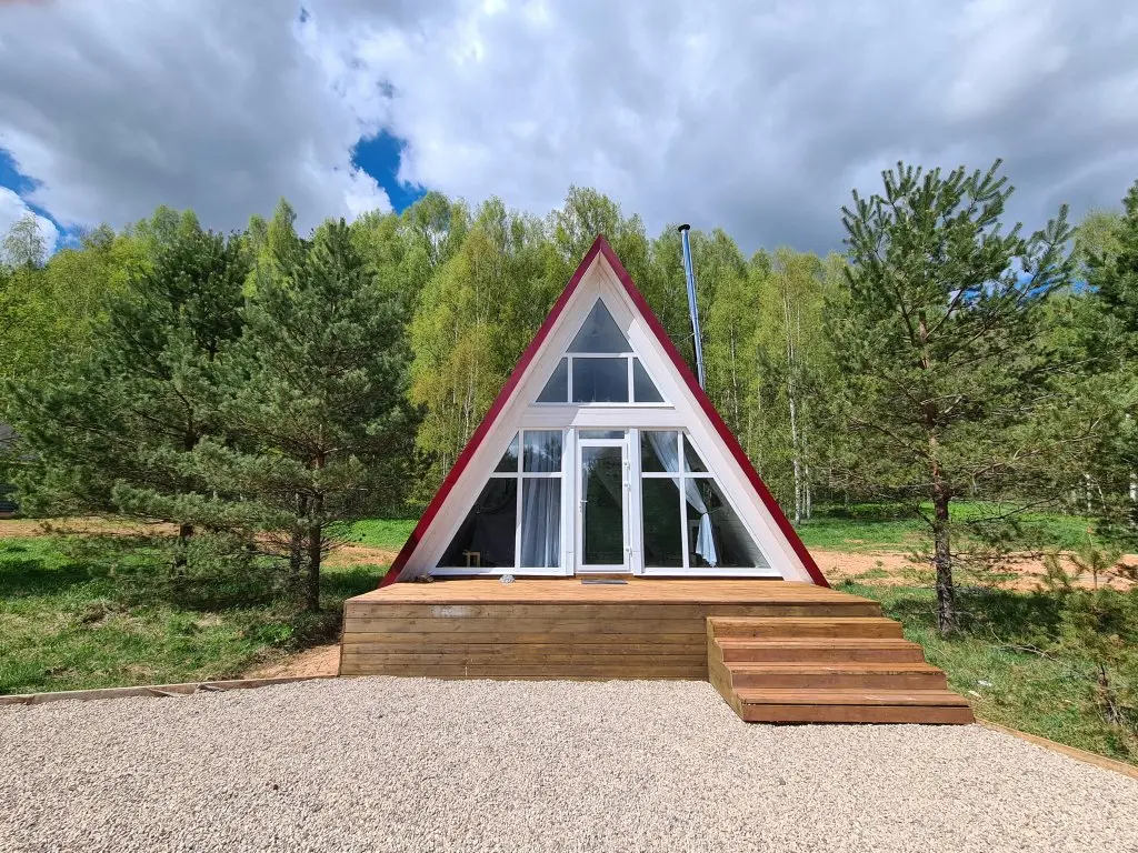 Вашина Гора: Гостевой дом A-frame на Форелевом хуторе