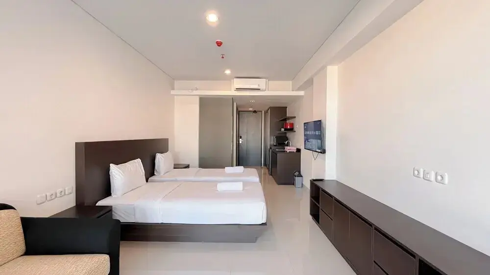 Беноа: Modern Furnished Studio (No Kitchen) Apartment At Skales Residence Nusa Dua Bali