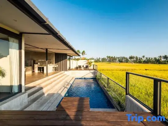 Табанан: Samsara Villa with Rice Field View