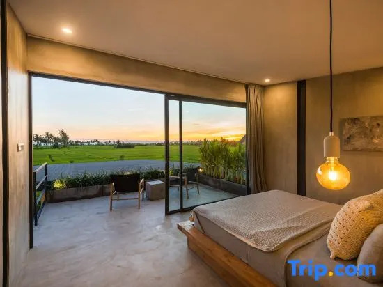 Табанан: Samsara Villa with Rice Field View