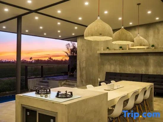 Табанан: Samsara Villa with Rice Field View