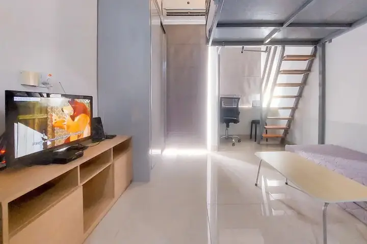 Legok: Fully Furnished Studio With Mezzanine Bed At Serpong Garden Apartment