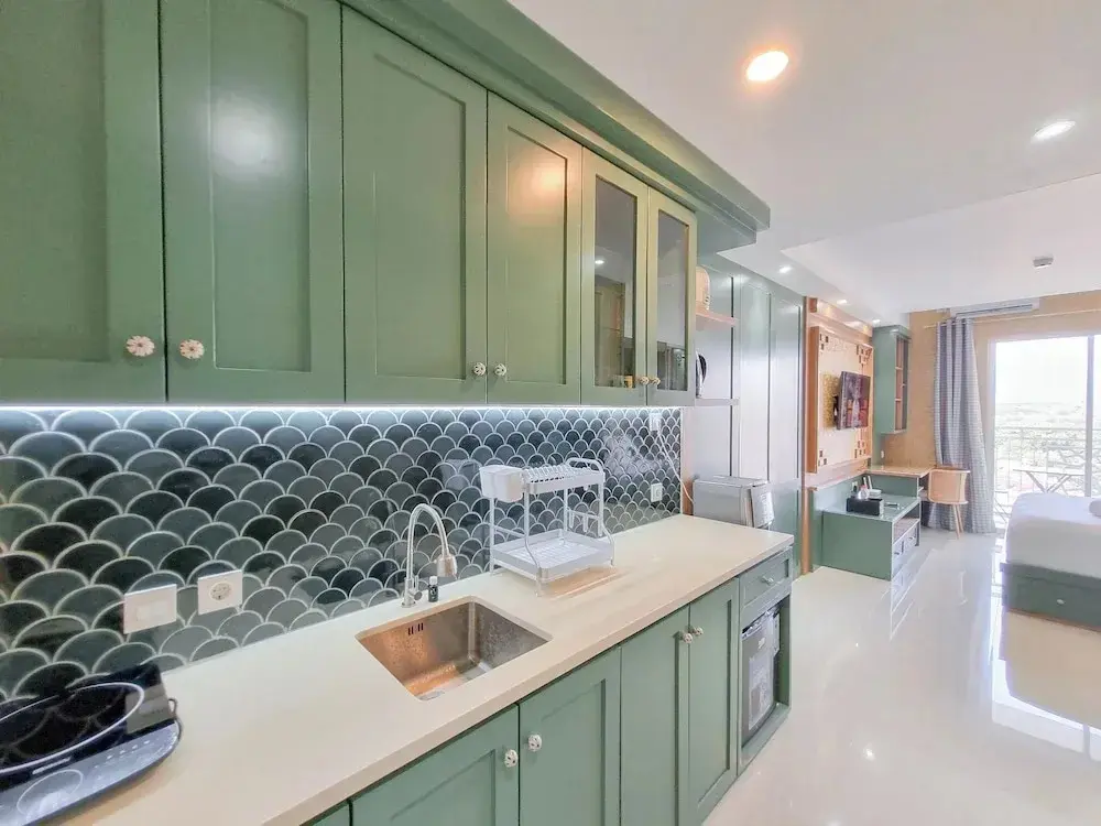 Ngaglik: Tranquil and Modern Studio Mataram City Apartment