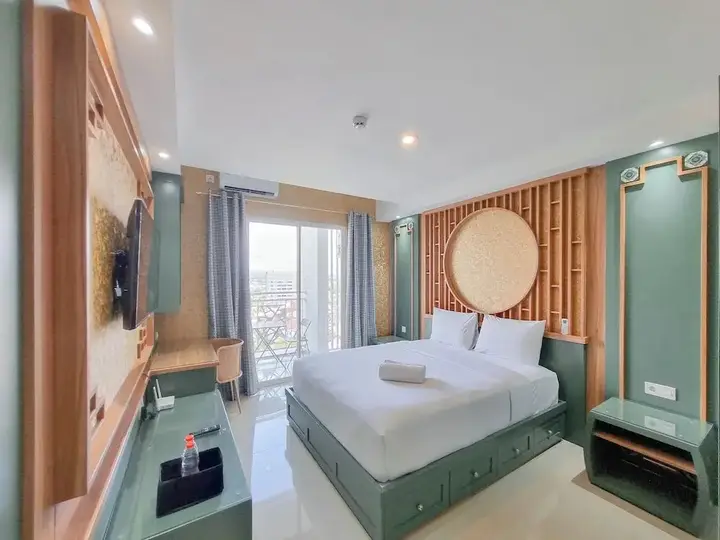Ngaglik: Tranquil and Modern Studio Mataram City Apartment