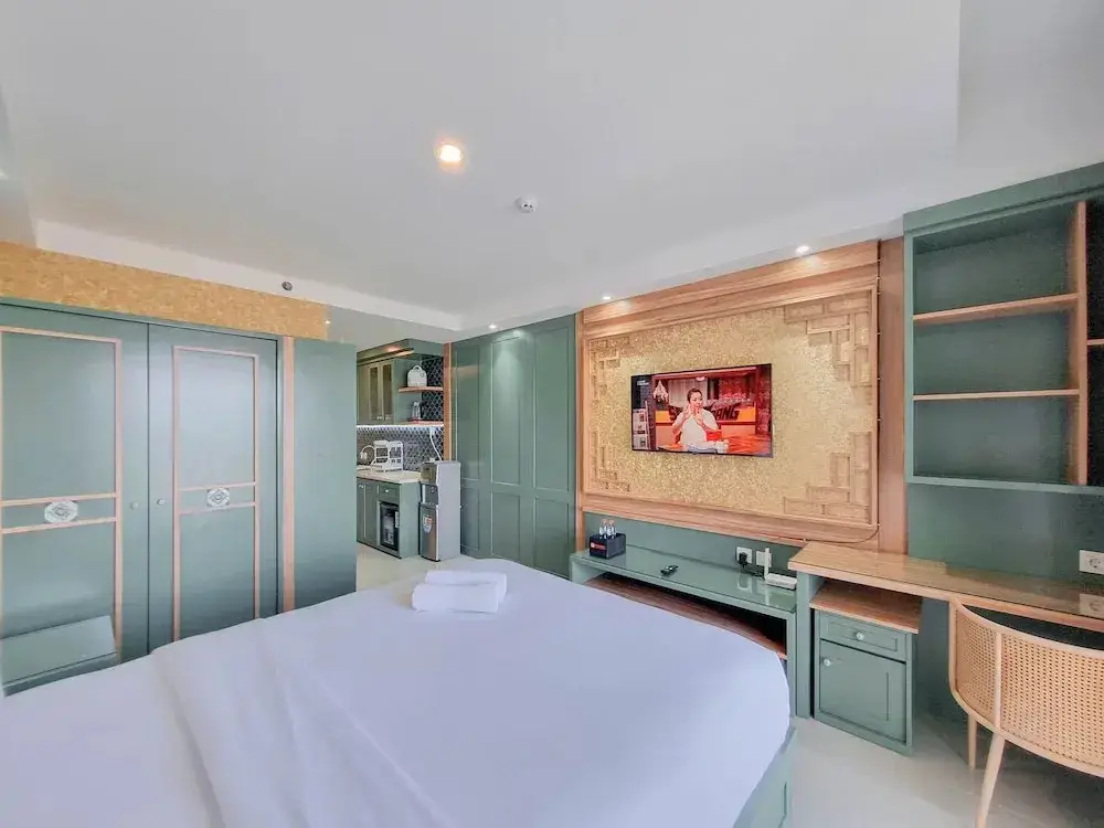 Ngaglik: Tranquil and Modern Studio Mataram City Apartment