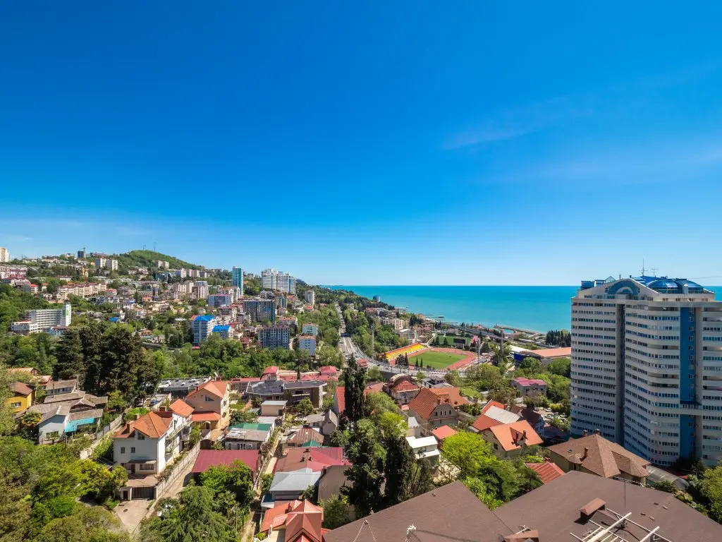 Сочи: Квартира Panorama c видом на Море Дендрарий
