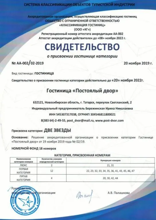 Татарск: Постоялый двор