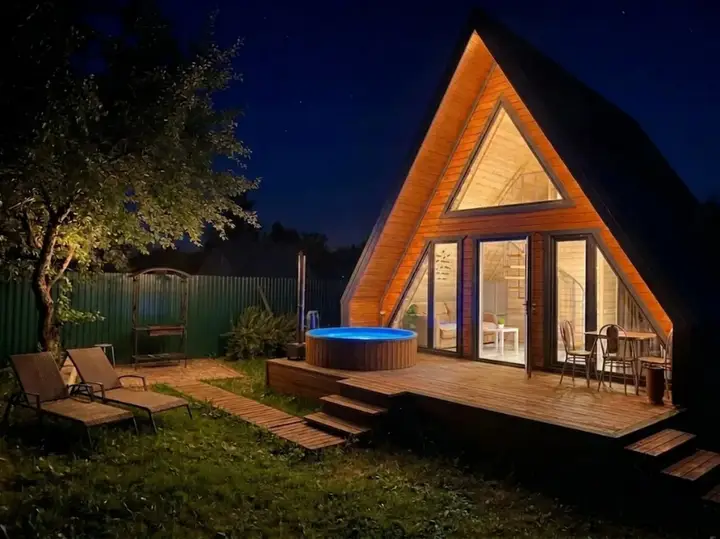 Новомосковск: Дом A-Frame