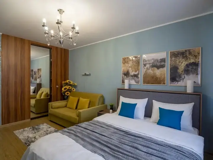 Москва: Studio apartment at Gagarinsky lane No 8