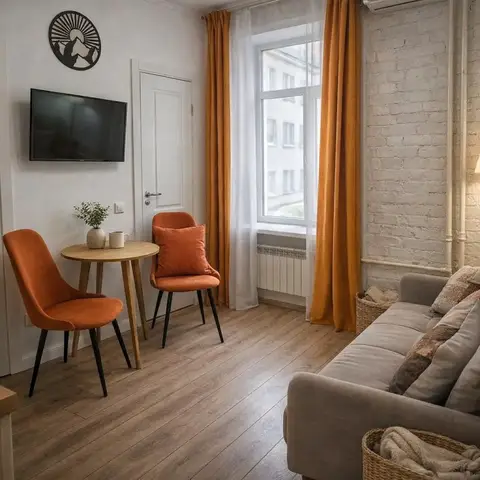 Квартира в оранжевых тонах — фото 1