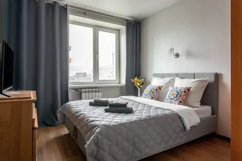 Квартира InHome24 у метро Алексеевская с видом на Телебашню — фото 1