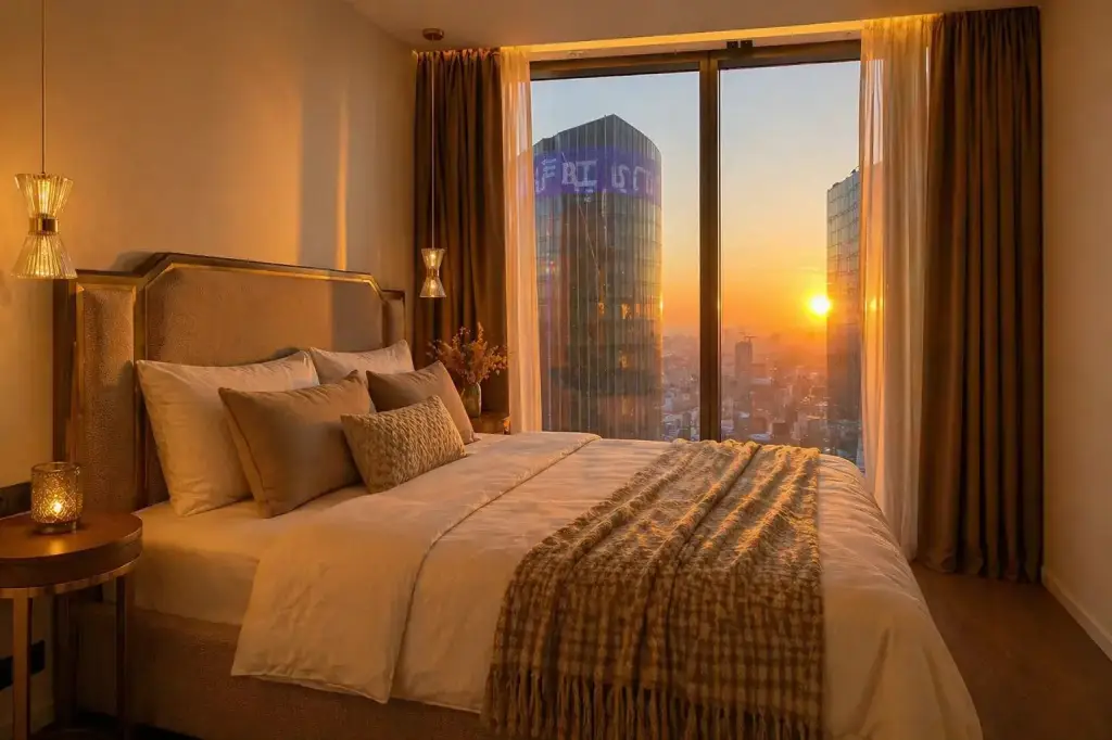Апартаменты Sky City Moscow 75 этаж! Шикарный вид на МГУ, Парк Победы, Лужники, башни и город! Дизайнерский! Закатная стороны! — фото 1