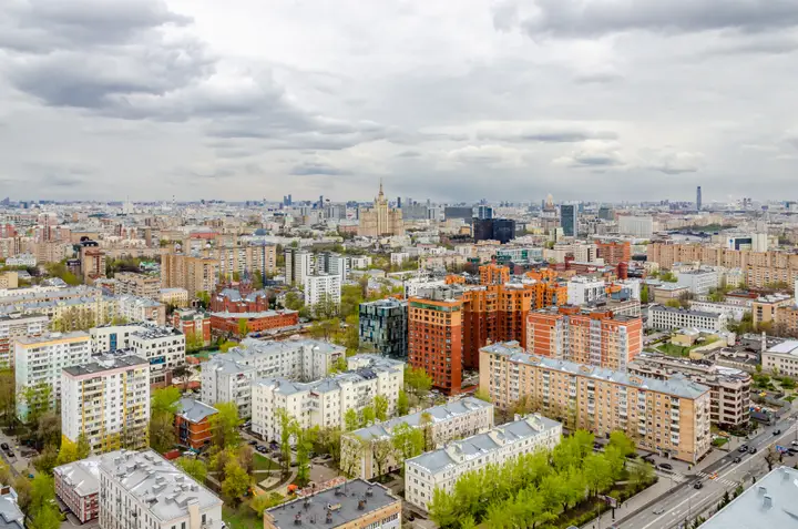 Москва: Апартаменты Изба / Пресня Сити Люкс с панорамным видом