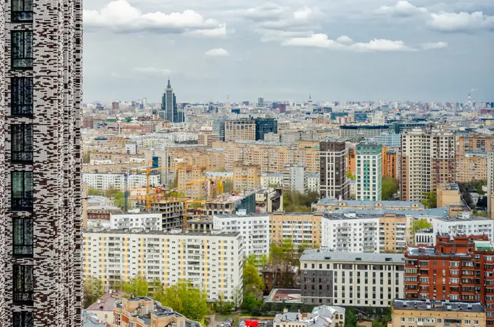 Москва: Апартаменты Изба / Пресня Сити Люкс с панорамным видом