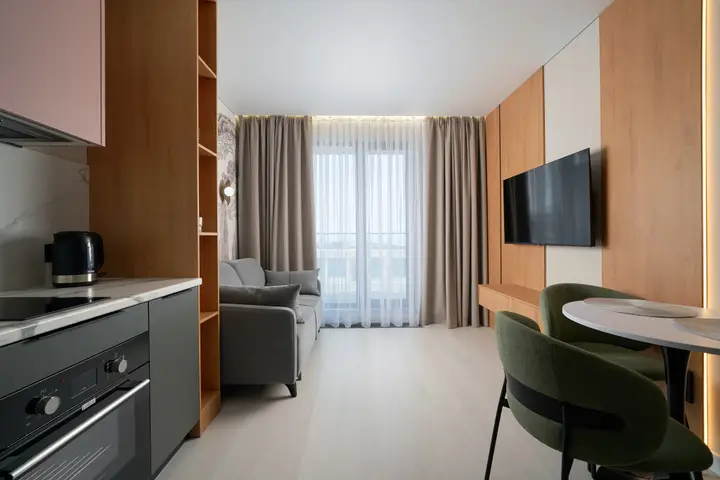 Сочи: Апартаменты Стандарт двухкомнатный Sea View 5 корпус