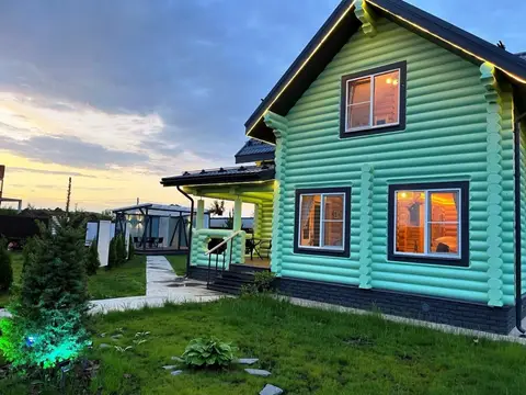 Частный дом зеленый с сауной и купелью — фото 1