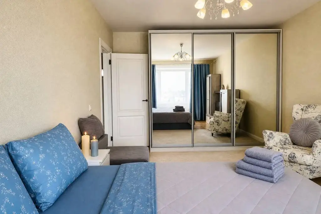 Квартира Уютная однушка у метро Комендантский проспект — фото 1