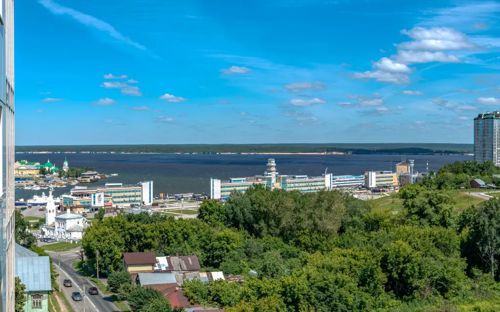 Чебоксары: Квартира 2-к с Национальным Колоритом, с Видом на Залив от RentAp, 4 сп.места