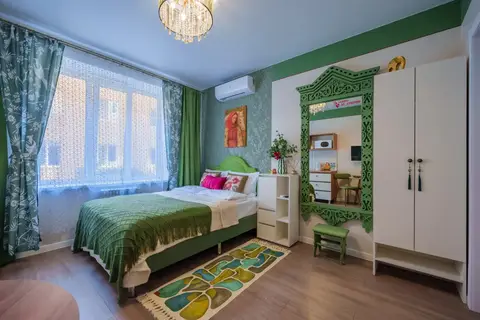Квартира Студия 21м² в центре города в русском стиле — фото 1