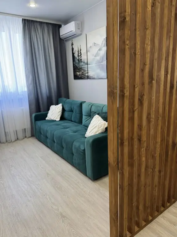 Ульяновск: Квартира Новая Студия 43 м² с Видом на Город 2 Кровати