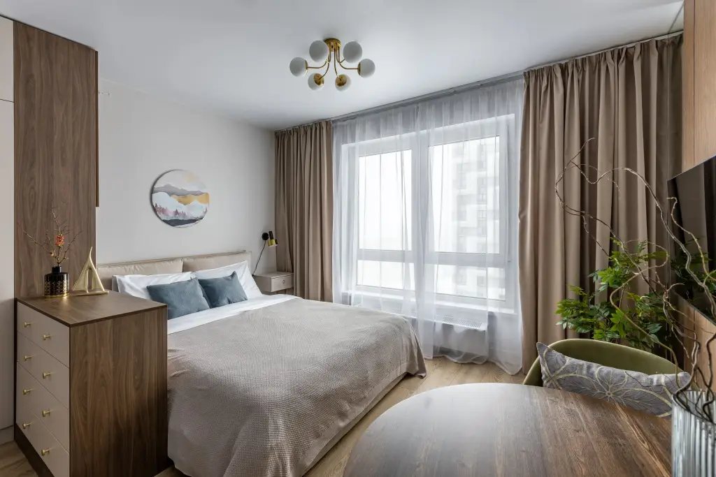 Квартира Студия с дизайнерским ремонтом — фото 1