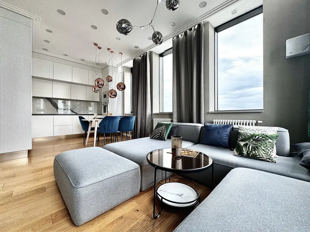 Москва: Апартаменты Lalapart Green Rabbit на 26 этаже в ЖК Headliner