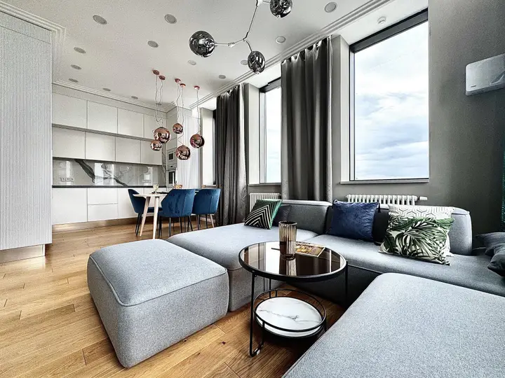 Москва: Апартаменты Lalapart Green Rabbit на 26 этаже в ЖК Headliner