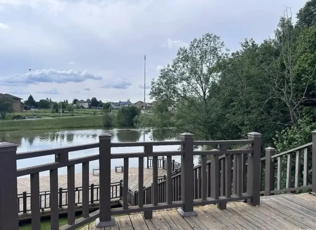 Птичное: Частный Дом RiverDublDom  с баней и купелью у пруда в Новой Москве